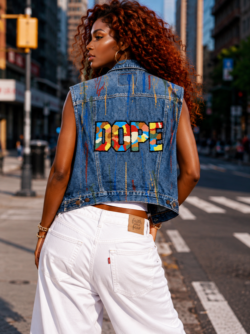 Blue Jean Graffiti Jacket